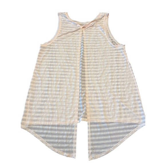 Lululemon Meet Halfway Tank *Striped Butter Pink‎ Size 6 - Picture 9 of 9